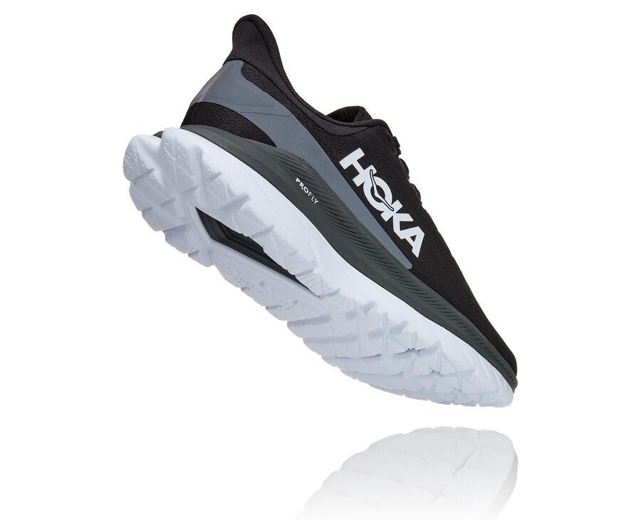 Zapatillas Running Hoka One One Mujer - Mach 4 - Negras/Blancas - UXP093726